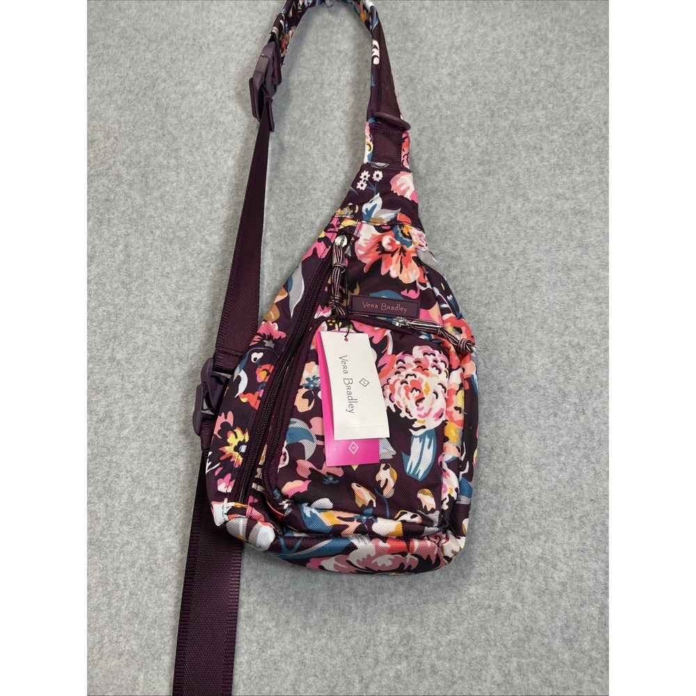 Vera Bradley Reactive Sling Backpack Lighten Up, Waterproof